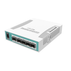 MikroTik,  Cloud Router Switch 106, 1C, 5S with QCA8511 400MHz CPU, 128MB RAM, 1