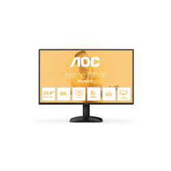 MONITOR AOC LCD IPS 120HZ 23.8" WIDE FRAMELESS  4MS  FHD 1500:1 BLACK VGA HDMI V