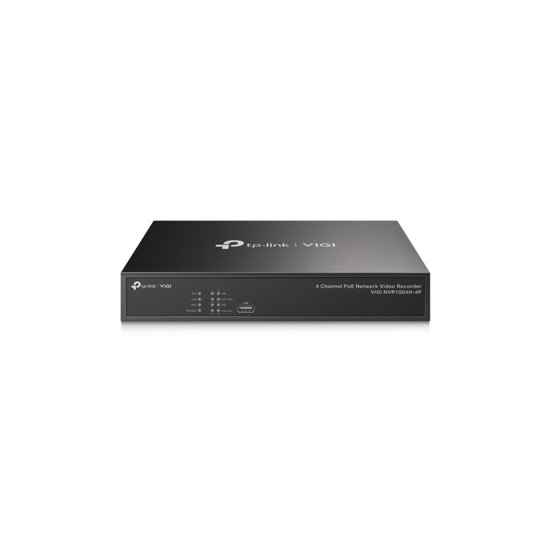 TP-Link - VIGI NVR1004H-4P - 4 Channel PoE Network Video Recorder, 4x 10/100 Mbp