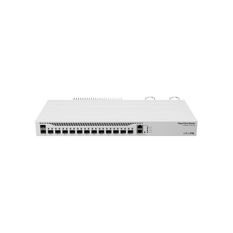 MikroTik,  router equipped with AL32400 1.7 GHz quad core CPU. 12x 10G SFP+ and