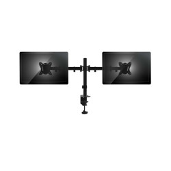 STAFFA X DOPPIO MONITOR DA TAVOLO 13"-27" EQUIP  SUPP.FINO A 8KG - VESA FINO A 1
