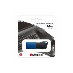 FLASH DRIVE USB3.2  64GB KINGSTON  EXODIAM NERO+BLU