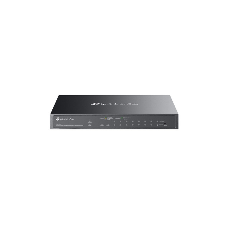 SWITCH 10P LAN GIGABIT POE+ TP-LINK  EASY MANAGED 8P GIGABIT POE  (INTEG,CONTR.O