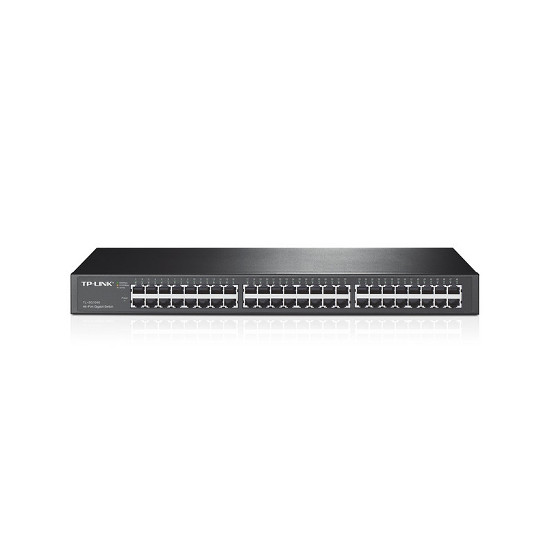 SWITCH 48P LAN GIGA TP-LINK  METAL CASE RACKMOUNT 19" 1U - GARANZIA 3 ANNI