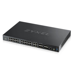 SWITCH 24P LAN GIGABIT + 4P 10G SFP+ ZYXEL  MANAGED L3 -RACK