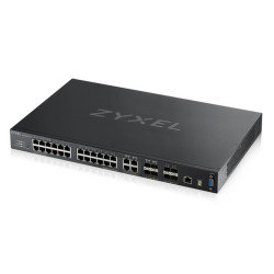 SWITCH 24P LAN GIGABIT + 4P 10G SFP+ ZYXEL  MANAGED L3 -RACK