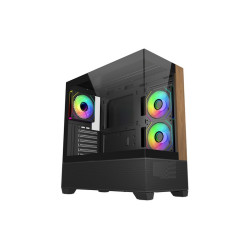 CABINET ATX MIDI TOWER COOLER MASTER ELITE 690 WOOD BLACK ATX/MATX/ITX 1X3.5 1X2