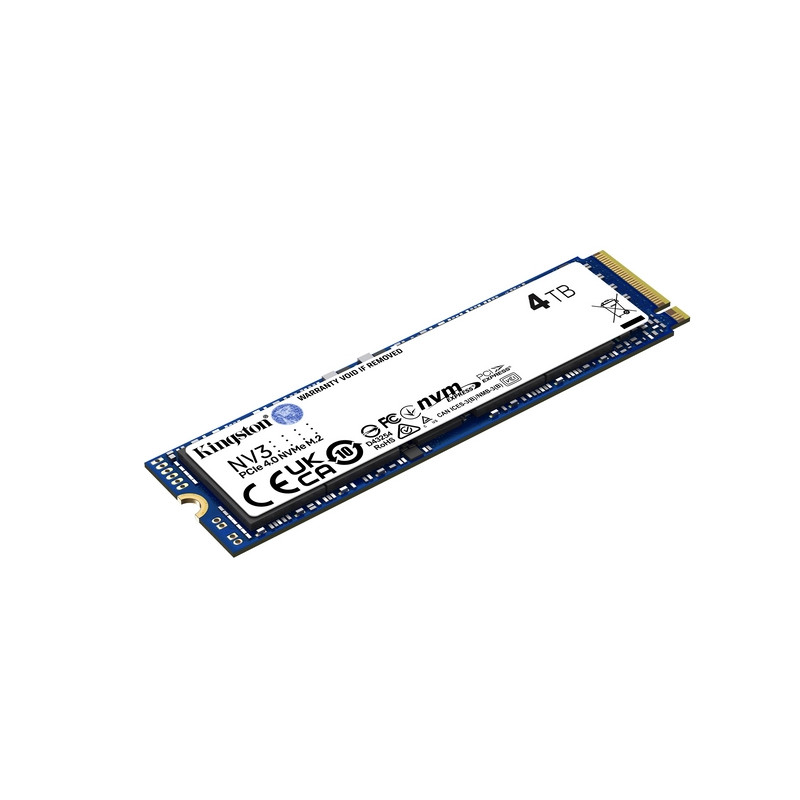 SSD-SOLID STATE DISK M.2(2280) NVME 4000GB (4TB) PCIE4.0X4 KINGSTON  READ:6000MB