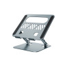 SUPPORTO PIEGHEVOLE X NOTEBOOK  CONCEPTRONIC  ALTEZZA REGOLABILE - ALLUMINIO