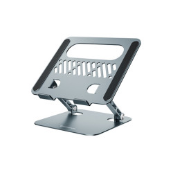 SUPPORTO PIEGHEVOLE X NOTEBOOK  CONCEPTRONIC  ALTEZZA REGOLABILE - ALLUMINIO