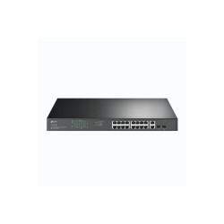 SWITCH 16P GIGABIT POE+ RJ45 TP-LINK  2P GIGABIT NON POE RJ45-2 SLOT GIGABIT COM