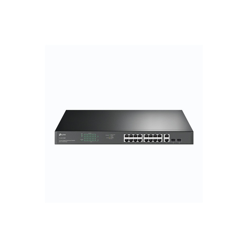 SWITCH 16P GIGABIT POE+ RJ45 TP-LINK  2P GIGABIT NON POE RJ45-2 SLOT GIGABIT COM