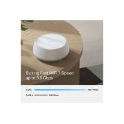 MESH WHOLE HOME BE3600 WI-FI 7 TP-LINK  688MBPS 2,4GHZ+2880MBPS 5GHZ-ANT.INT.-2P