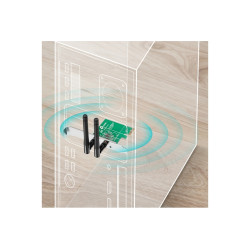 ADATTATORE PCI-E WIRELESS TP-LINK  2 ANTENNE STACC. - GARANZIA 3 ANNI