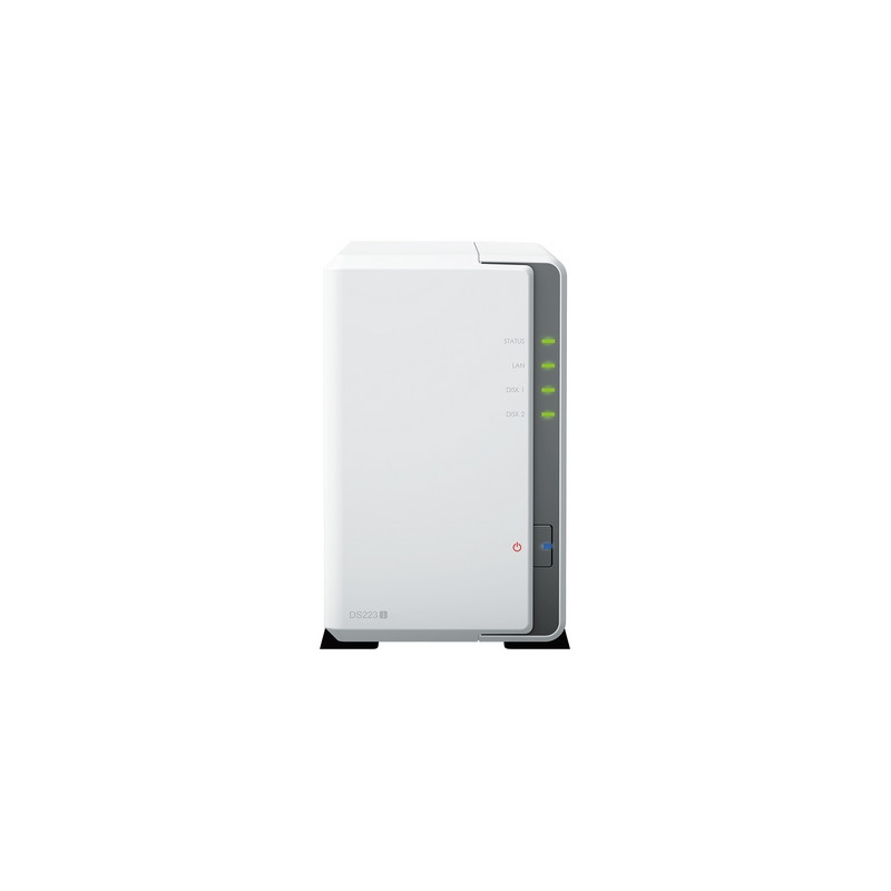 NAS SYNOLOGY  X 2HD 3.5"/2.5" SATA2/3-NO HD-4-CORE -DDR4 1GB-1P GIGA-2P USB3.2-S