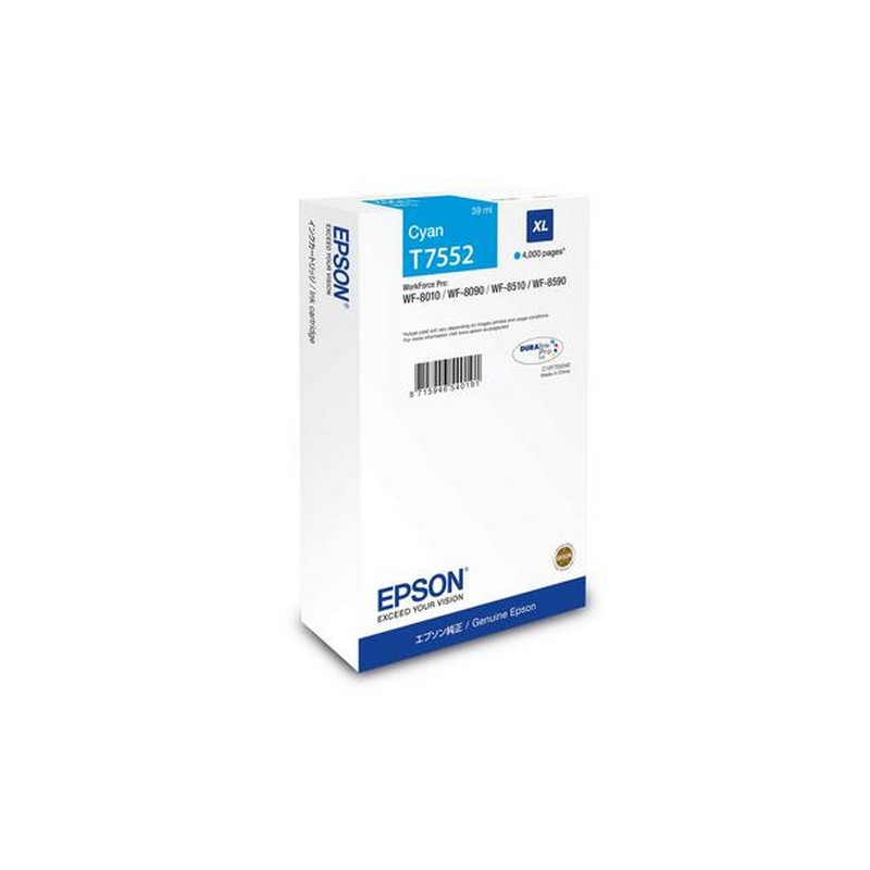 CARTUCCIA EPSON T7552  CIANO XL   PER WF-8XXX SERIES