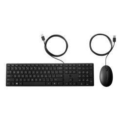TASTIERA+MOUSE HP WIRED USB 320MK 9SR36UT BLACK 1Y FINO:31/12
