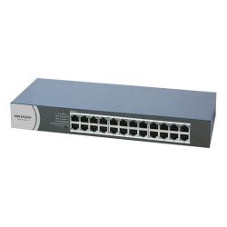 SWITCH 24P GIGABIT RJ45 HIKVISION  UNMANAGED SWITCH - IN ACCIAIO - MONTABILE SU