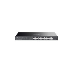 SWITCH 28P LAN GIGABIT TP-LINK  EASY MANAGED  24P POE+ 2P GIGABIT NO POE 2P GIGA
