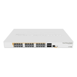 MikroTik, CRS328, 24P, 4S+RM 24 Gigabit Ethernet ports: Passive PoE, low voltage