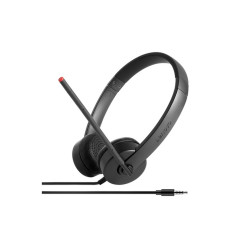 CUFFIE+MICROFONO LENOVO  ANALOGICHE BLACK CAVO 1,2MT 0,11KG PLUG-AND-PLAY FINO:3