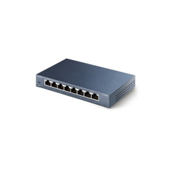 SWITCH 8P LAN GIGABIT TP-LINK  METAL SUPPORTS GMP SNOOPING,IEEE802.1P QOS, PLUGA