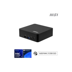 PC MSI MINI COPILOT+PC CUBI NUC AI+ 3MG-004EU ULTRA5-322 16GBDDR5 SSD512 W11PRO