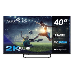 TV LED SMART-TECH 40" FRAME LESS  DVB T2/S2 FHD BLACK CI SLOT HOTEL MODE TVSAT 3
