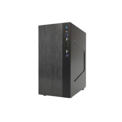CABINET ITEK SMALLCOM-B - MINI TOWER,  MATX, 2XUSB3, 2XUSB2, BRUSHED () FINO:31/