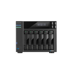 NAS ASUSTOR  X 6HDD/SSD 3.5"/2.5"SATA3 6GB/S-NOHD- QC 2.0GHZ-8GB DDR4 -2P 5G-2P
