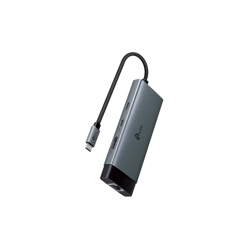 HUB USB TYPE-C  6P TP-LINK  1 CONN.USB-C 1P HDMI 4K 60HZ 1P USB-C PD 100W 1P RJ4