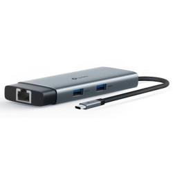 HUB USB TYPE-C  6P TP-LINK  1 CONN.USB-C 1P HDMI 4K 60HZ 1P USB-C PD 100W 1P RJ4