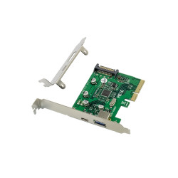 SCHEDA PCI EXPRESS USB3.2 GEN CONCEPTRONIC  1P USB-C + 1P USB-A - 10GBPS-UASP