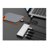 HUB USB3.2 GEN.2 4P CONCEPTRONIC  USB-C X4, 100W USB PD, ALUMINUM CASE