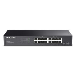 SWITCH 16P GIGABIT MERCUSYS  DESKTOP/RACKMOUNT - CASE IN ACCIAIO ADATTO A  RACK