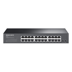SWITCH 24P GIGABIT MERCUSYS  DESKTOP/RACKMOUNT - CASE IN ACCIAIO