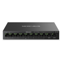 SWITCH 10P DI CUI 8P 10/100MBPS 2P GIGABIT  MERCUSYS  DI CUI 8P POE+ -  - ALIM.P