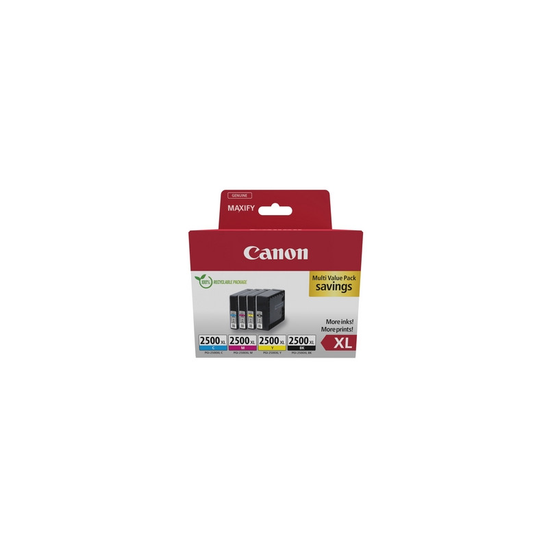 MULTIPACK CANON PGI-2500XL BK/C/M/Y  X IB4050 MB5050/5350