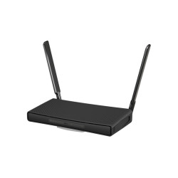 MikroTik, hAP axÂ³ with 4-core 1.8 GHz CPU, 1GB RAM, 4 x Gbit LAN, 1 x 2.5 Gbit