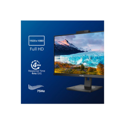 MONITOR PHILIPS LCD IPS LED 27" WIDE   4MS MM LOWBLUE FHD 1000:1 BLACK VGA DVI H