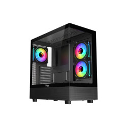 CABINET ITEK SHOWBUI 42B - GAMING TOWER ATX, 3X12CM ARGB FAN,  2XUSB3, SIDE+FRON