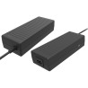 ALIMENTATORE UNIVERSALE ITEK  PER  NOTEBOOK 120W CON 12 CONNETTORI,  PORTA USB 5
