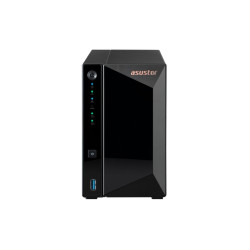 NAS ASUSTOR  X 2 HDD/SSD 3.5"/2.5"SATA3 6GB/S -NO HD- QC 1.7GHZ-2GB DDR4 (NO ESP