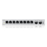 SWITCH 10P ZYXEL  8P GIGABIT+2P SFP GBE EASY MANAGEMENT PER VLAN QOS - DESIGN SE