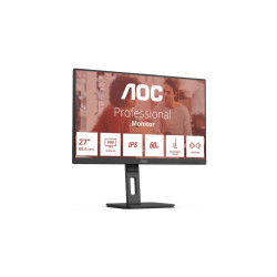 MONITOR AOC LCD IPS 27" WIDE FRAMELESS 4K  4MS MM UHD 1000:1 BLACK 2XHDMI DP VES