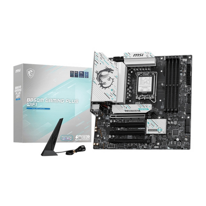 MB MSI B860M GAMING PLUS WIFI LGA1851 4XDDR5DC-8600O.C. 1XHDMI 1XDP 1XPCIE5.0X16
