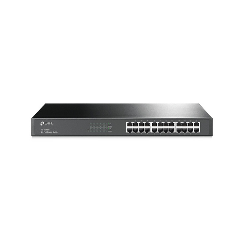 SWITCH 24P LAN GIGABIT TP-LINK  METAL CASE RACKMOUNT 19" 1U -GARANZIA 3 ANNI-