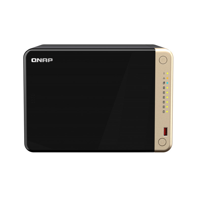NAS QNAP  6HD 3,5"/2,5" SATA6G-NO HD-2PX2.5GBE-4P USB-8GB DDR4 SO-DIMM -CELERON