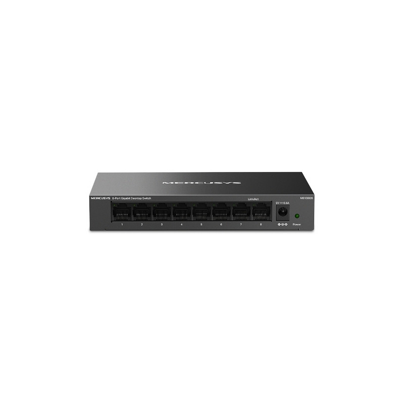 SWITCH 8P RJ45 2.5G MULTI-GIGABIT MERCUSYS   DESKTOP - CUSTODIA IN ACCIAIO - PLU