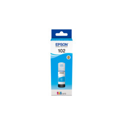 FLACONE EPSON 102  CIANO 70ML PER ECOTANK ET-15000 ET-2750/51/56 ET-2850/51/56 E